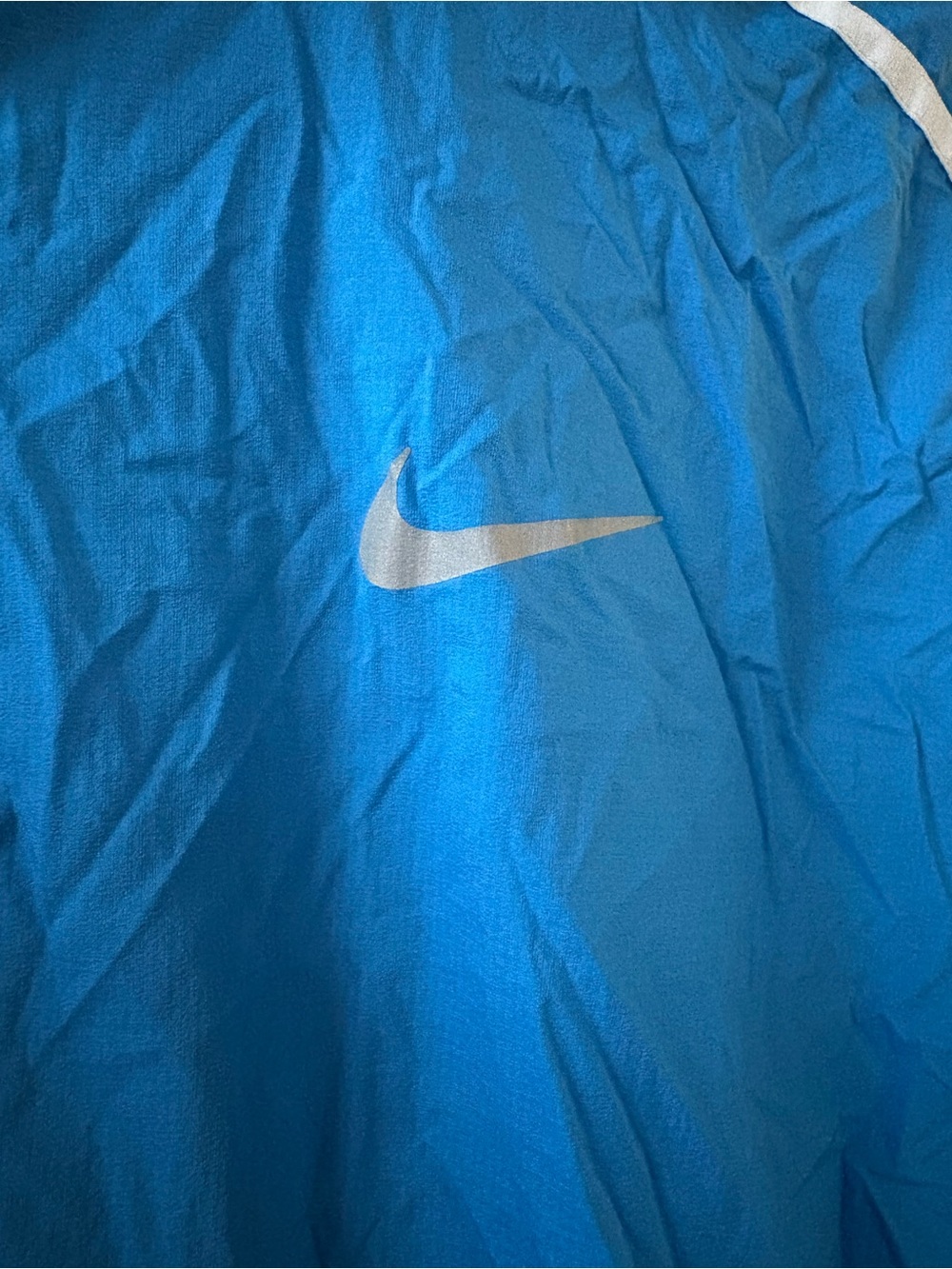 Nike Men’s Hooded Windbreaker Running Lightweight Jacket Blue XL - Picture 2 of 6